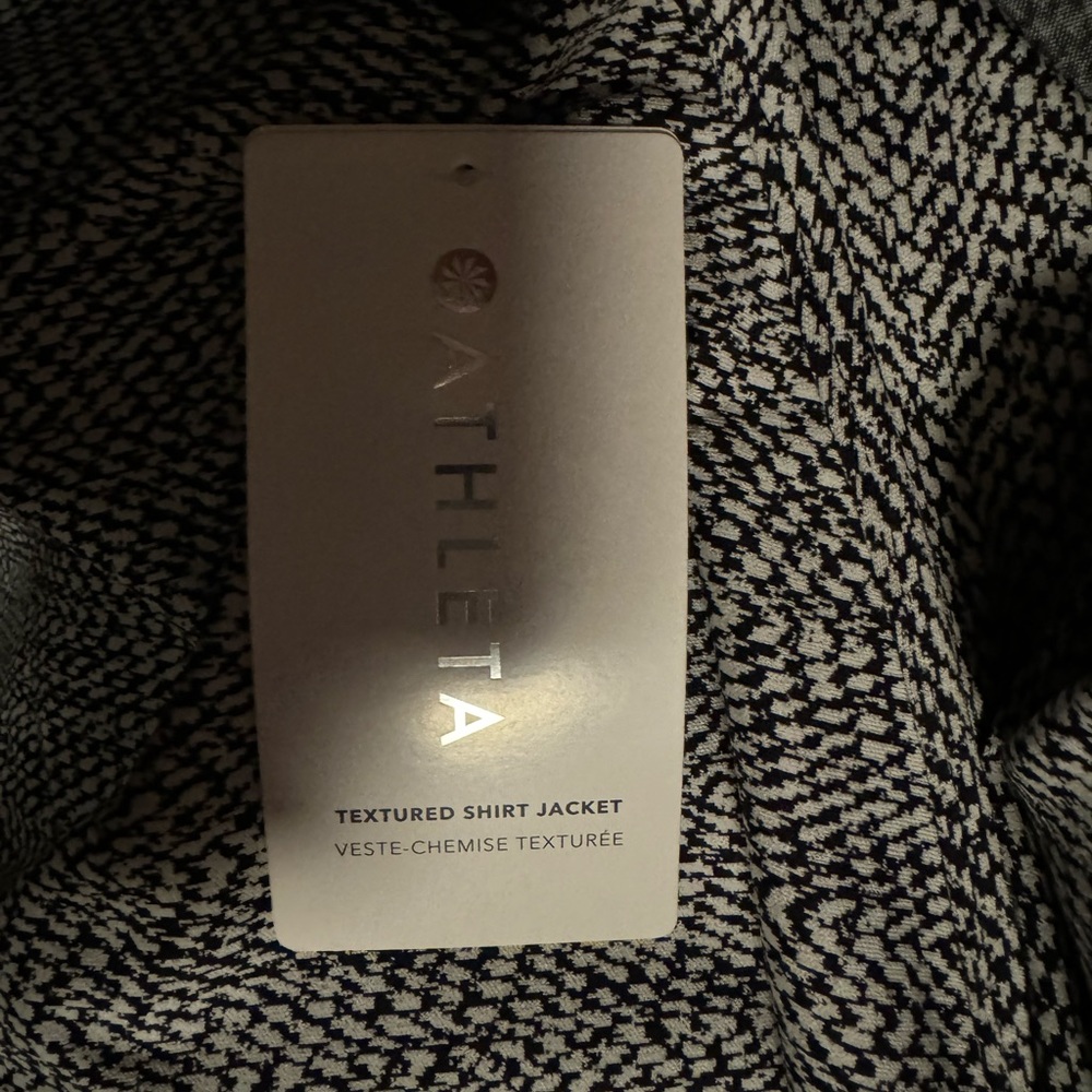 Athleta Textured Shirt Jacket 2x NWT - Picture 7 of 8